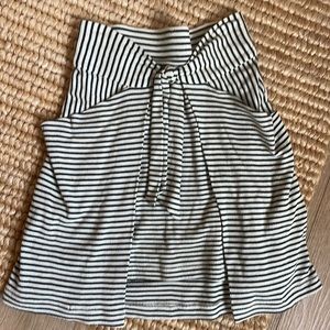 Free People Stipe Cotton Skirt